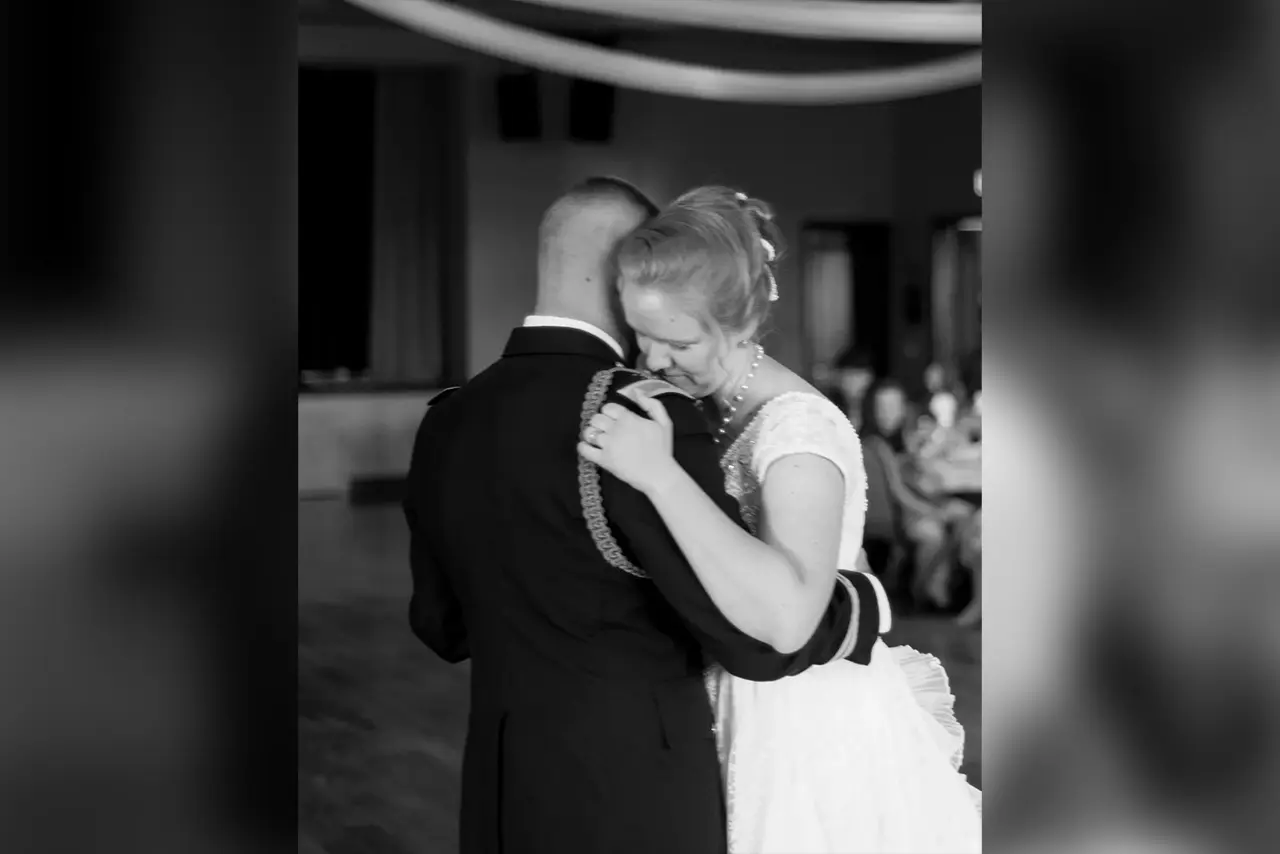 Bride and groom's first dance.